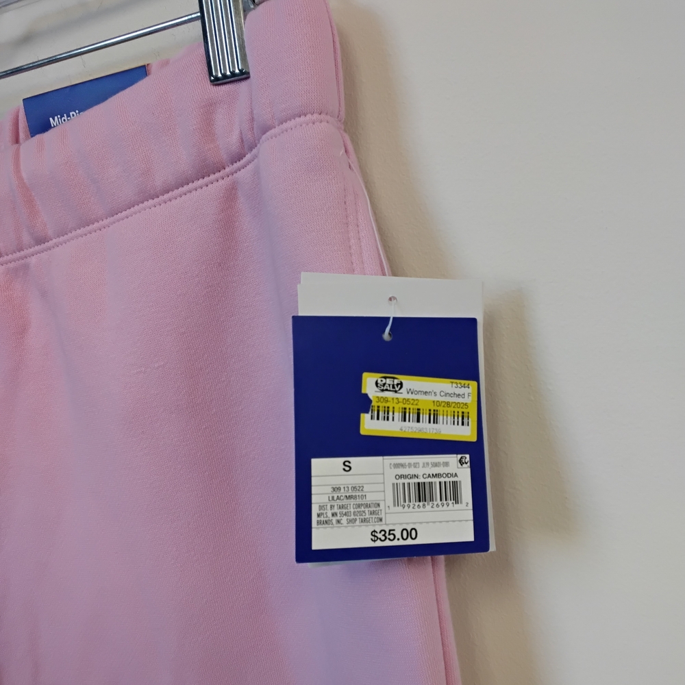 Womens JoyLab Soft Pink Track Pants #92 - Picture 3 of 5